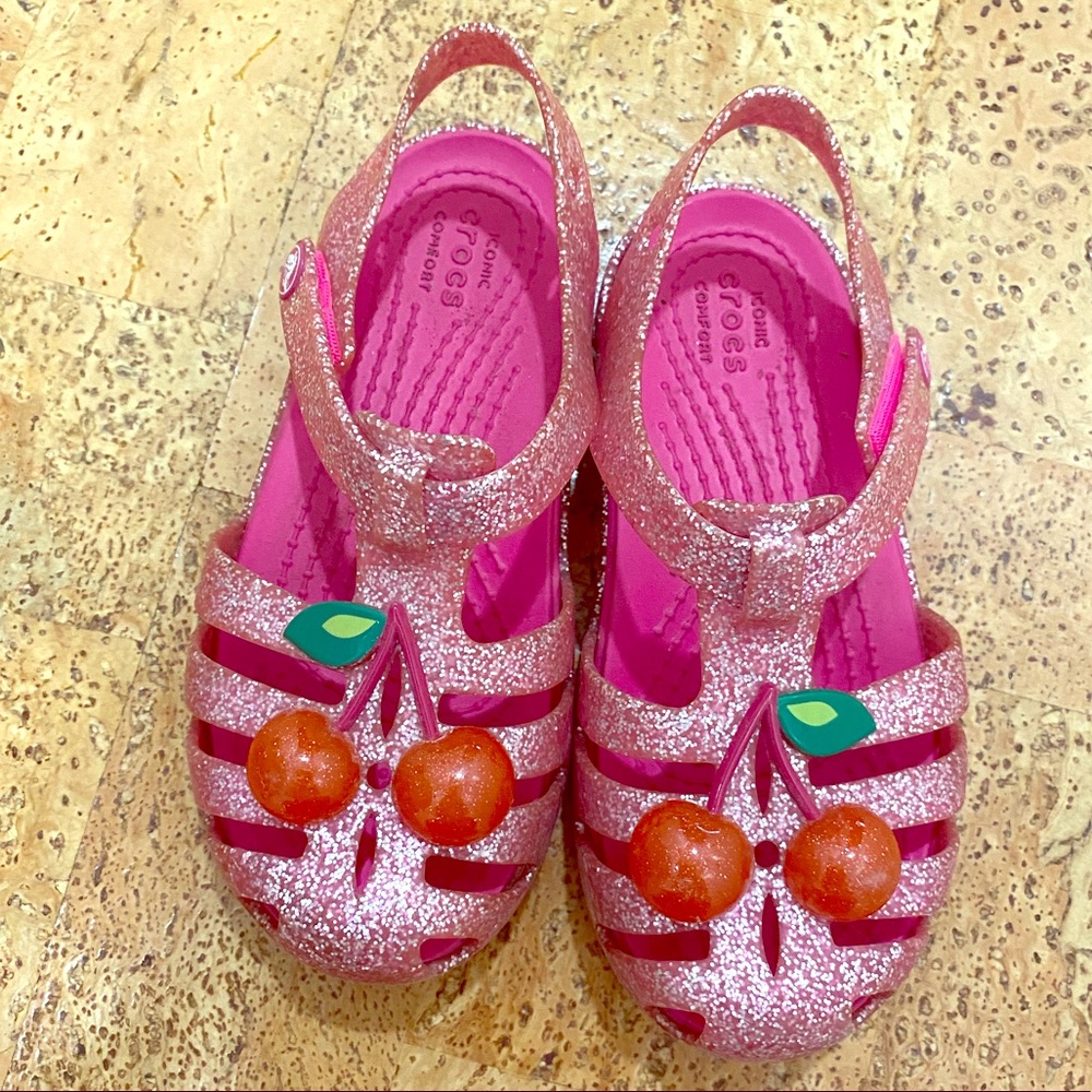 Crocs Cherry Jelly shoes (toddler 9)